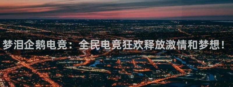 雷火电竞app下载：梦泪企鹅电竞：全民电竞狂欢释放激情和梦想！