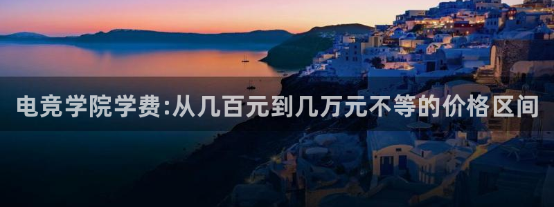 雷火电竞在线：电竞学院学费:从几百元到几万元不等的价格区间